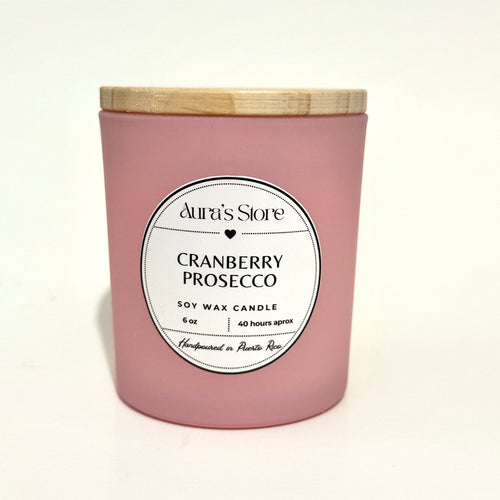Cranberry Prosecco Soy Wax Candle